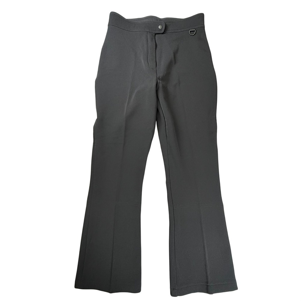 Afrc Ski Pants Women 14 Long Black Wool Blend Fleece Lined Bootcut Tall 7429L